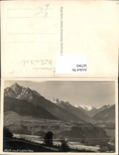 567965,Foto Ak Blick ins Stubaital Neustift im Stubaital pub Much Heiss 2001