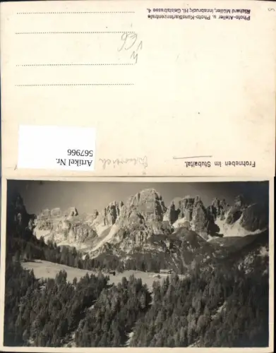 567966,Foto Ak Frohneben i. Stubaital Fulpmes pub Richard Müller