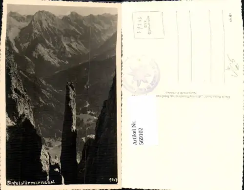 569102,Foto Ak Gipfelstürmernadel Zirl Hochzirl pub Much Heiss 5167