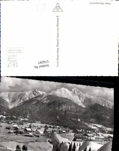 574297,Foto Ak Seefeld in Tirol m. Reitherspitze Winteransicht