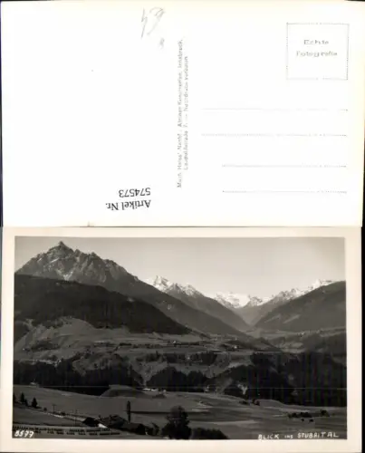 574573,Foto Ak Blick ins Stubaital Telfs Fulpmes