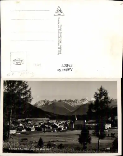 574577,Foto Ak Seefeld i. Tirol geg. d. Kalkkögl