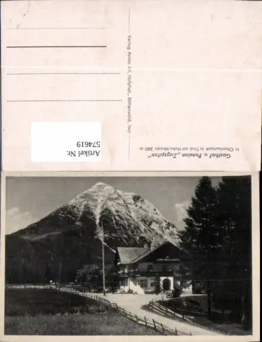 574619,Leutasch Oberleutasch i. Tirol Gasthof u. Pension Zugspitze Leutasch