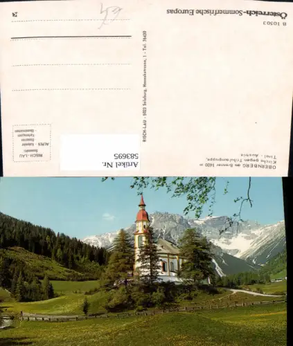 583695,Obernberg am Brenner Kirche geg. Tribulaungruppe