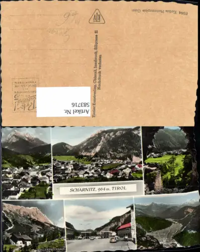 583716,Mehrbild Ak Scharnitz Grenze Hallerangerhaus