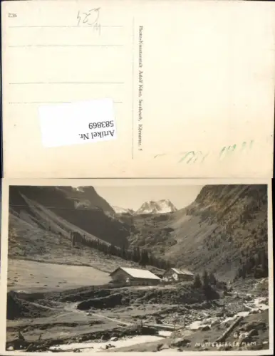 583869,tolle Foto-AK Mutters Mutterberger Alm Schönberg Neustift
