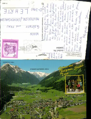 584064,Mehrbild Ak Fulpmes Stubai Totale pub Alpine Luftbild