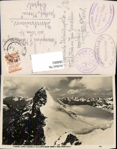 584065,Stubaier Alpen Zuckerhütl Ötzthaler Berge v. Wilden Pfaff Neustift im Stubaital