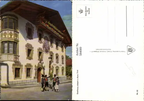 584089,Gasthaus Altwirt Rum in Tirol Tracht Volkstypen