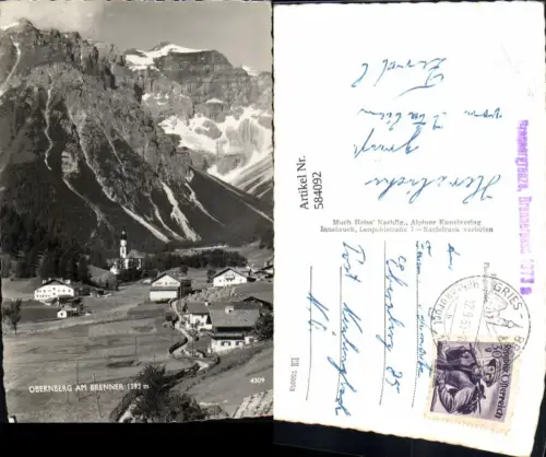 584092,Foto Ak Obernberg a. Brenner Totale