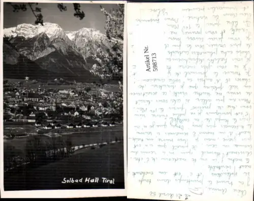 598713,Foto Ak Hall i. Tirol Solbad Totale