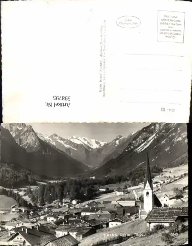 598795,Foto Ak Trins Ansicht m. Kirche