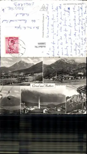 598806,Mehrbild Ak Mutters Ansichten Seilbahn Sessellift