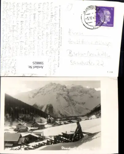 598825,Foto Ak Obernberg a. Brenner Winteransicht