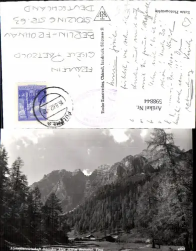 598844,Foto Ak Alpengastwirtschaft Schlicker Alm Stubaital Fulpmes Schlickeralm