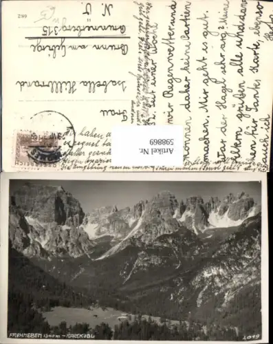 598869,Foto Ak Fulpmes Frohneben Kalkkögel
