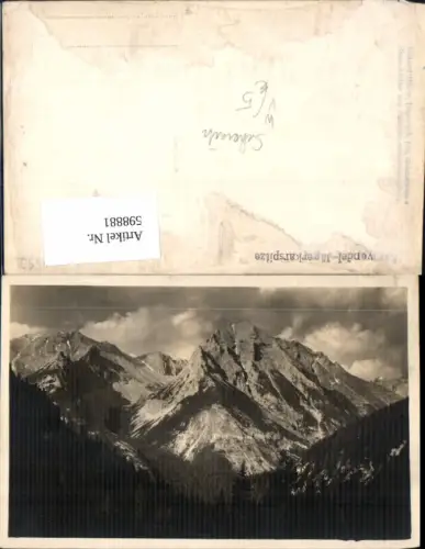 598881,Foto Ak Karwendel Jägerkarspitze Scharnitz pub Richard Müller