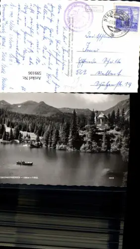 599106,Foto Ak Obernbergersee Obernberg a. Brenner Ruderboot Boot