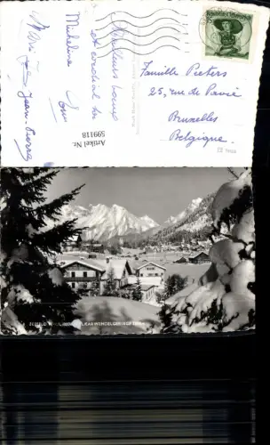 599118,Foto Ak Seefeld in Tirol Karwendelgebirge Winteransicht