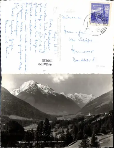 599125,Foto Ak Habicht Zuckerhütl Neustift im Stubaital