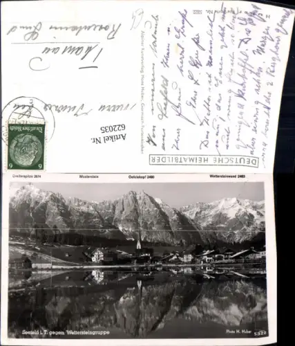 622035,Foto Ak Seefeld i. Tirol geg. Wettersteingruppe
