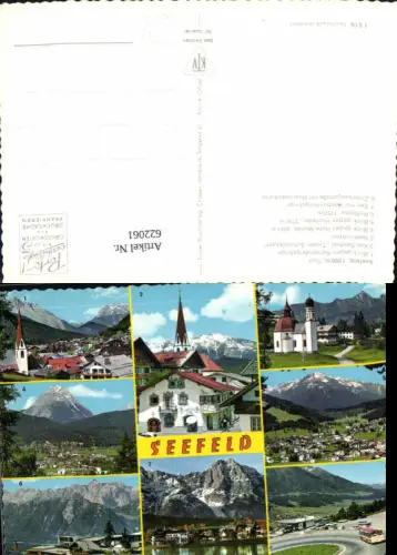622061,Mehrbild Ak Seefeld i. Tirol Seekirchlein Blick geg. Hohe Munde Roßhütte