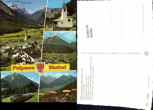 622092,Mehrbild Ak Fulpmes Stubai Stubaitalbahn Bergkirche Schlickeralm