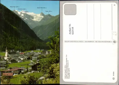 622118,Neustift im Stubaital Blick geg. Stubaier Gletscher u. Zuckerhütl