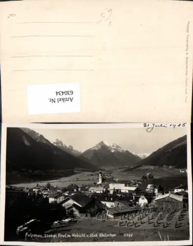 630434,Foto Ak Fulpmes Stubai Habicht u. Stubaier Gletscher pub A. Stockhammer 5397