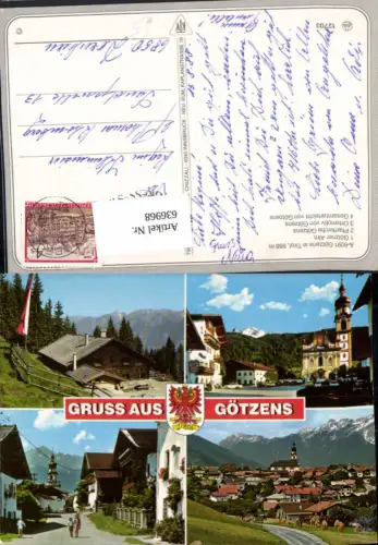 636968,Mehrbild Ak Götzens Götzner Alm Pfarrkirche Ortsmotiv