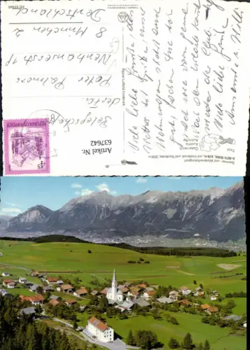 637642,Luftbild Rinn m. Innsbruck u. Nordkette pub Alpine Luftbild FÖ 53640