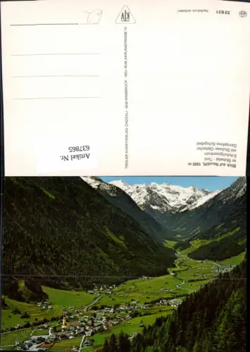 637865,Blick auf Neustift Stubaital m. Stubaier Gletscher
