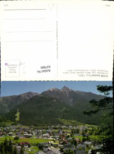 637890,Seefeld i. Tirol m. Seefelder Joch Härmelekopf Reitherspitze