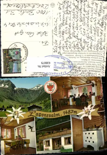 638079,Mehrbild Ak Gschnitz Laponesalm Edelweiß pub Alpine Luftbild FÖ 839