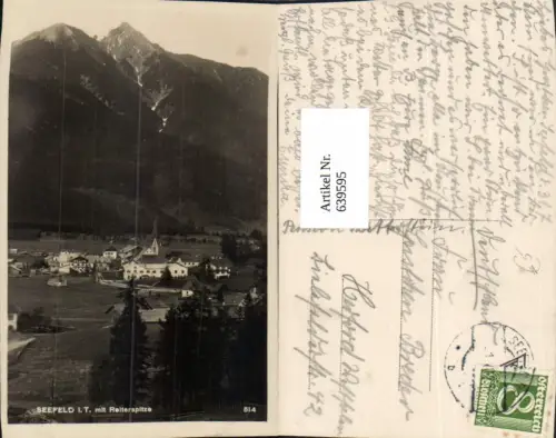 639595,Foto Ak Seefeld i. Tirol m. Reiterspitze