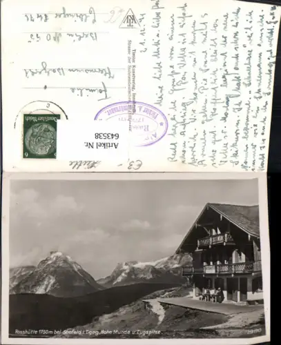 643538,Rosshütte b. Seefeld i. Tirol geg. Hohe Munde u. Zugspitze