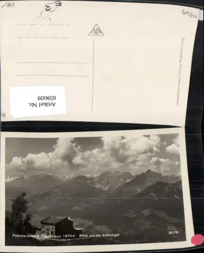 659609,Foto Ak Patsch Patscherkofel Schutzhaus Blick auf d. Kalkkögel