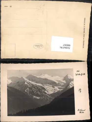 660357,Foto Ak Zuckerhütl Neustift im Stubaital pub Dr. Defner 62