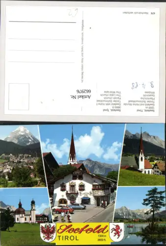 662976,Mehrbild Ak Seefeld i. Tirol Kirche Wildsee