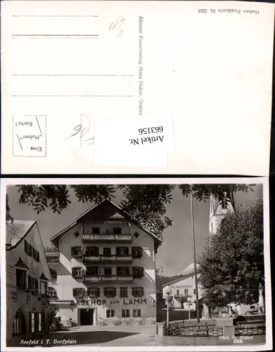 663156,Seefeld in Tirol Dorfplatz Gasthof Lamm pub Huber 5205