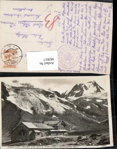 663617,Neustift im Stubaital Dresdener Hütte Fernaufferner u. Schaufelspitze