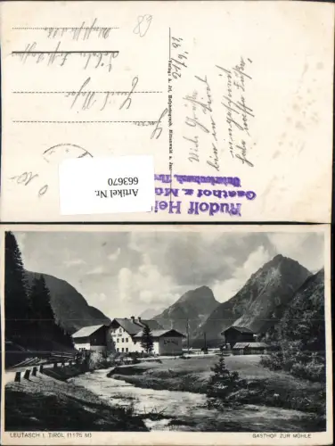 663670,Leutasch i. Tirol Gasthof zur Mühle