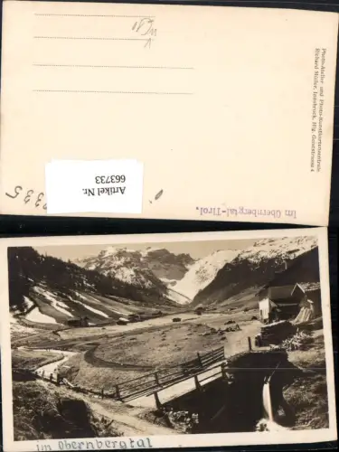 663733,Foto Ak Im Obernbergtal Obernberg a. Brenner pub Richard Müller