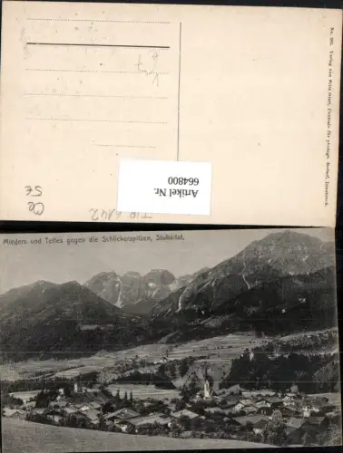 664800,Mieders u. Telfes geg. Schlickerspitzen Stubaital pub Fritz Gratl 281