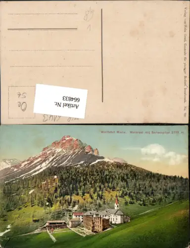 664833,Wallfahrt Maria Waldrast mit Serlesspitze Mühlbachl pub Fritz Gratl 791