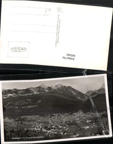 665042,Foto Ak Seefeld in Tirol Ahrnspitzen