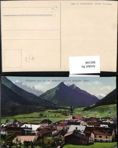 665166,Fulpmes i. Stubaital geg. d. Gletscher pub Purger Co 10721