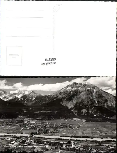 665270,Foto Ak Telfs i. Tirol mit Hohe Munde