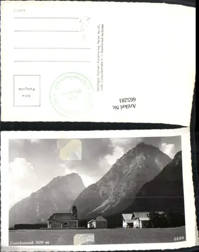 665281,Foto Ak Unterleutasch Leutasch Ansicht mit Kirche