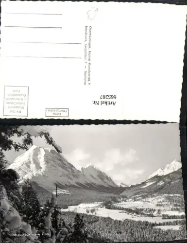 665287,Foto Ak Oberleutasch Tirol Leutasch i. Winter